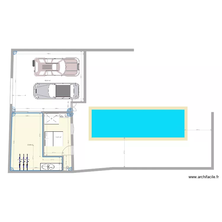 garage r&eacute; 3. Plan de 