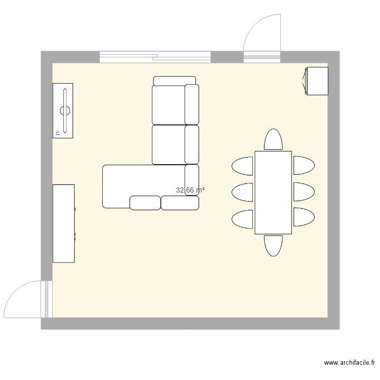 Salon. Plan de 0 pièce et 0 m2