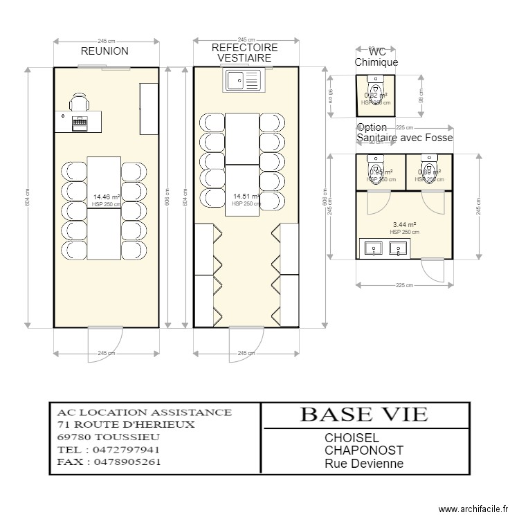 CHOISEL CHAPONOST. Plan de 0 pièce et 0 m2