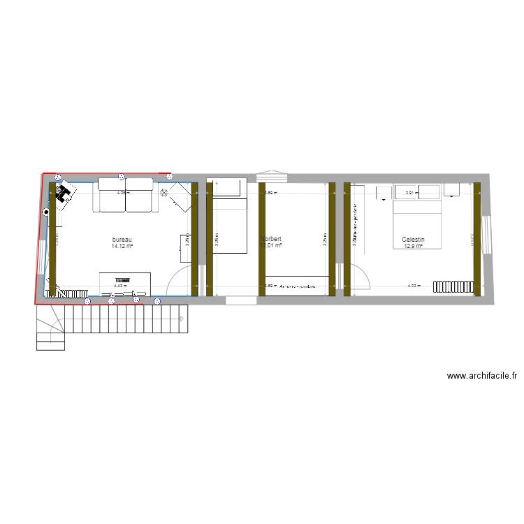 bureaubureau2bis. Plan de 0 pièce et 0 m2