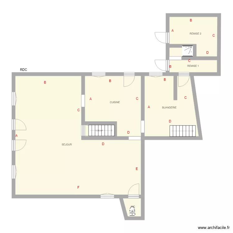 MORTIMER RDC. Plan de 