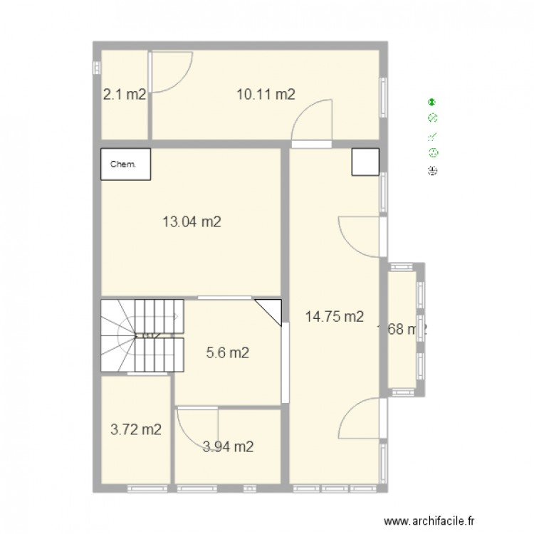 Maison actuelle 2. Plan de 0 pièce et 0 m2