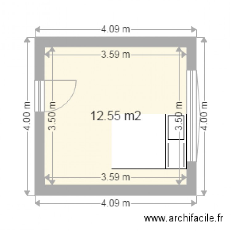 chzmbre Héloïse. Plan de 0 pièce et 0 m2