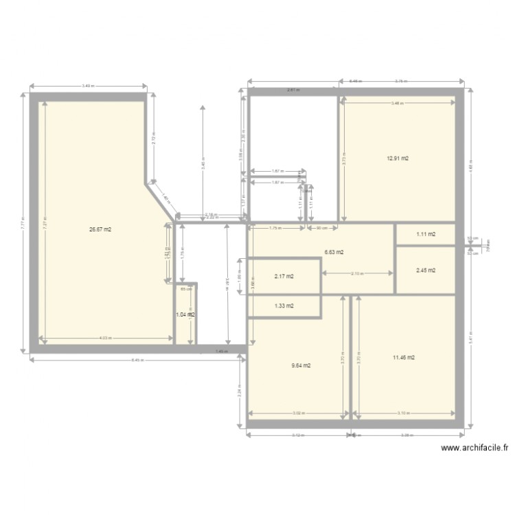 bersat. Plan de 0 pièce et 0 m2