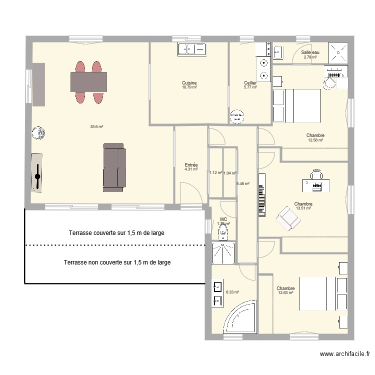 Jean Jaurès 613. Plan de 0 pièce et 0 m2