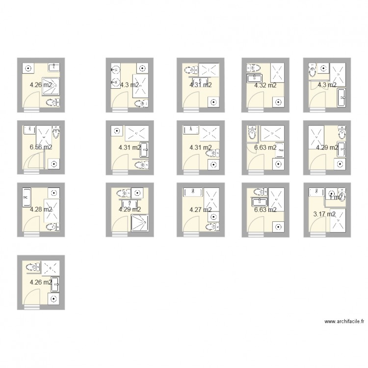 Plan pour salle d eau et petite salle de bains de 2 5m. Bien amnager 