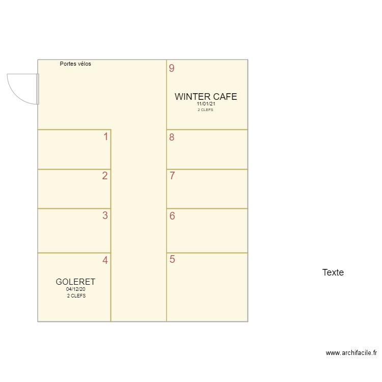 CASIERS AROLLES. Plan de 0 pièce et 0 m2