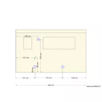 Plan &eacute;lectrique fa&ccedil;ade Chambre RDC
