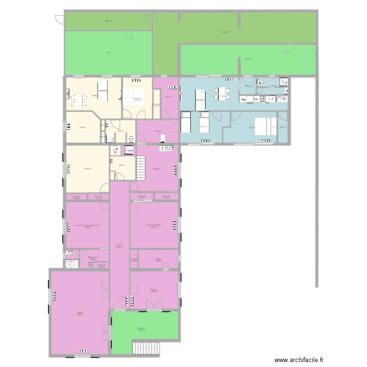 maison  apparts couleur 2602. Plan de 0 pièce et 0 m2