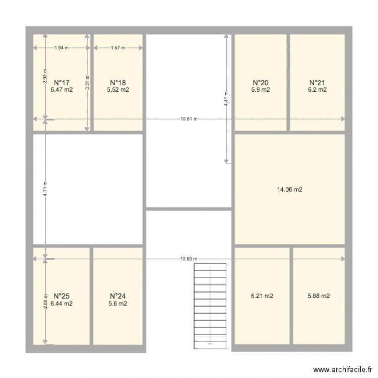 Greniers Oullins actuels. Plan de 0 pièce et 0 m2