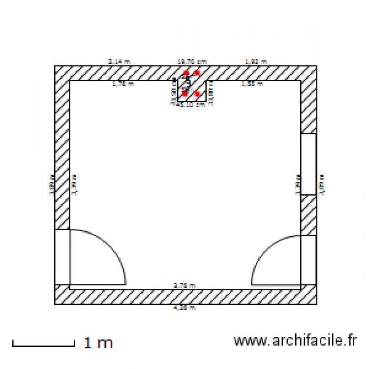 cuisine_coteok. Plan de 0 pièce et 0 m2