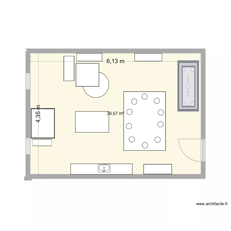 plan local. Plan de 1  et 27 m²