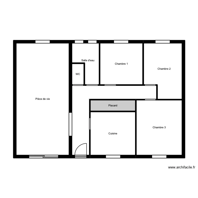 LEROUX - 1er. Plan de 9  et 82 m²