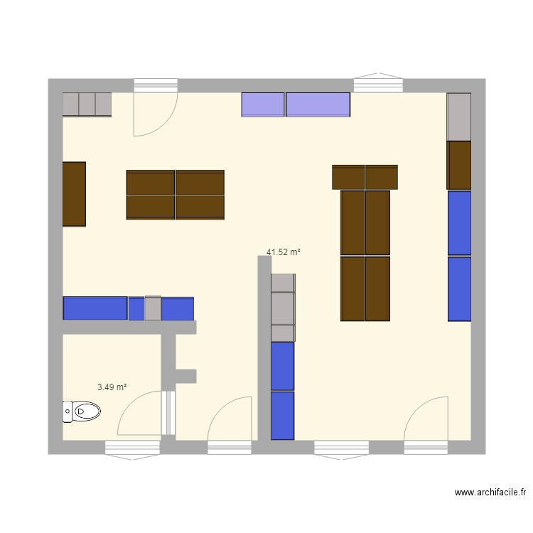 vestiaire. Plan de 0 pièce et 0 m2