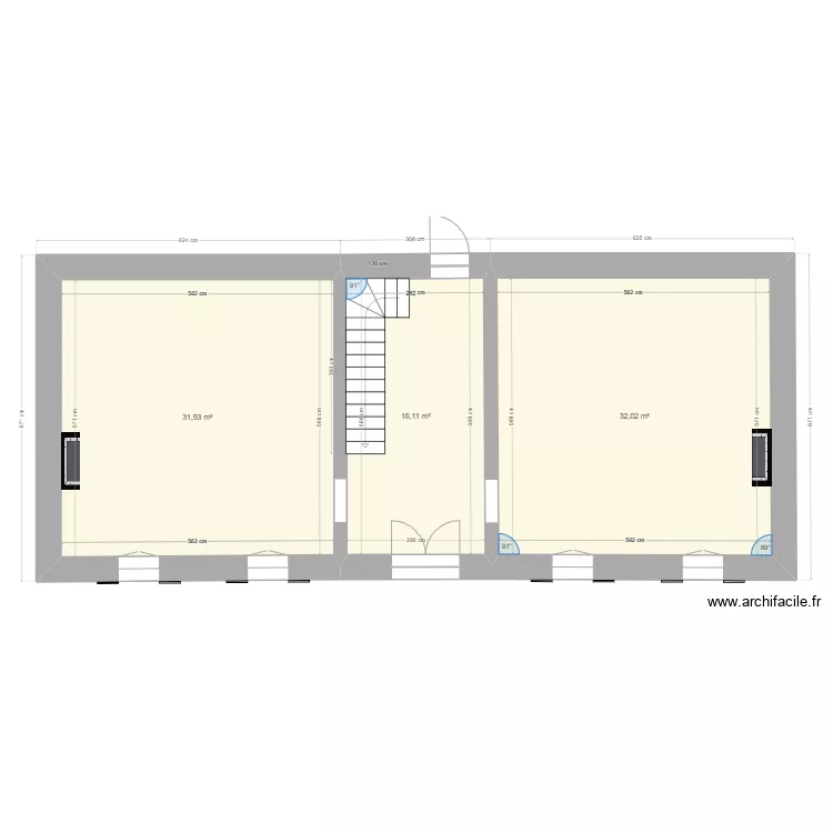 Grollet r&eacute;el. Plan de 