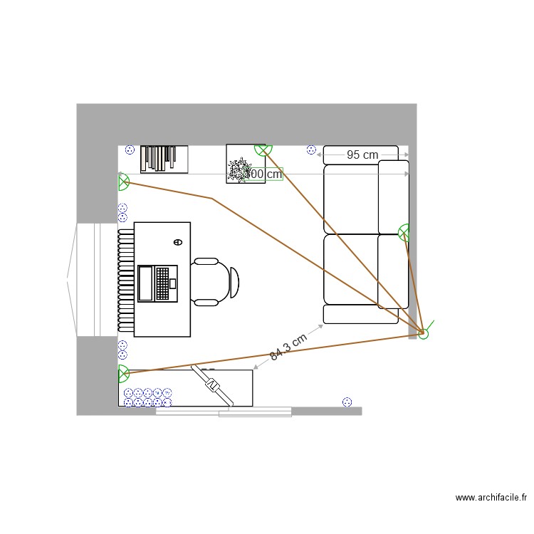 Bureau. Plan de 0 pièce et 0 m2