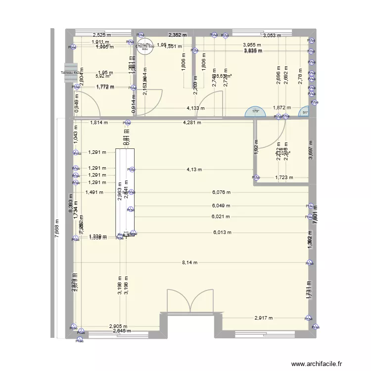 chez rachel prise. Plan de 4  et 81 m²