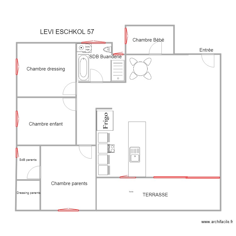 LEVI ESCHKOL 57 Plan 1. Plan de 0 pièce et 0 m2