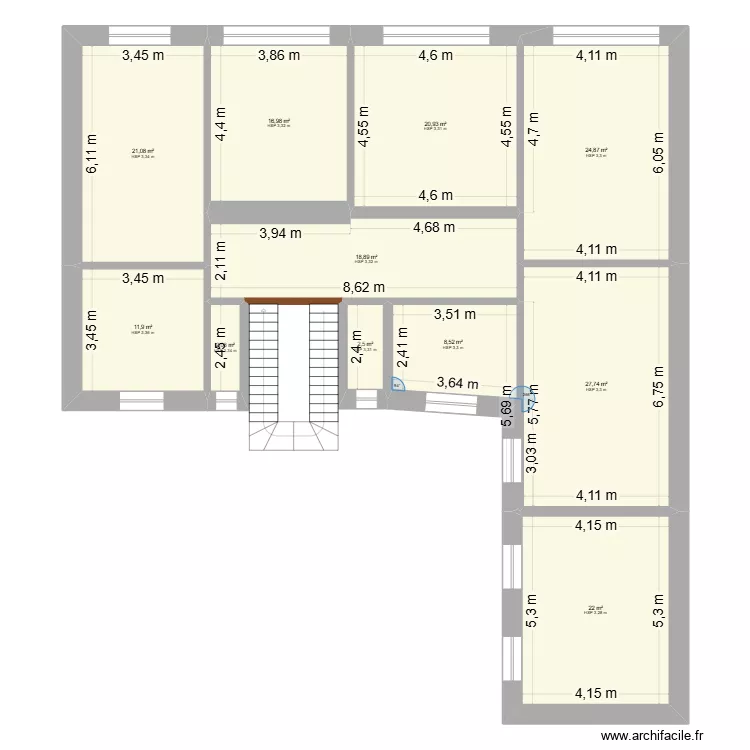 Plan du local 19 Urbanis. Plan de 