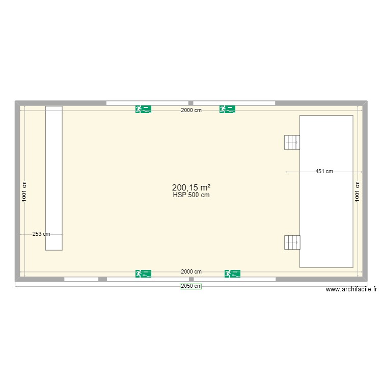 CHAPITEAU MONT PLAGE. Plan de 1 pièce et 200 m2