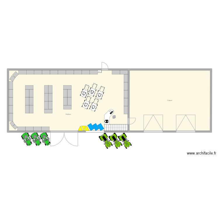 Bresse Jura Agri V3. Plan de 2 pièces et 191 m2