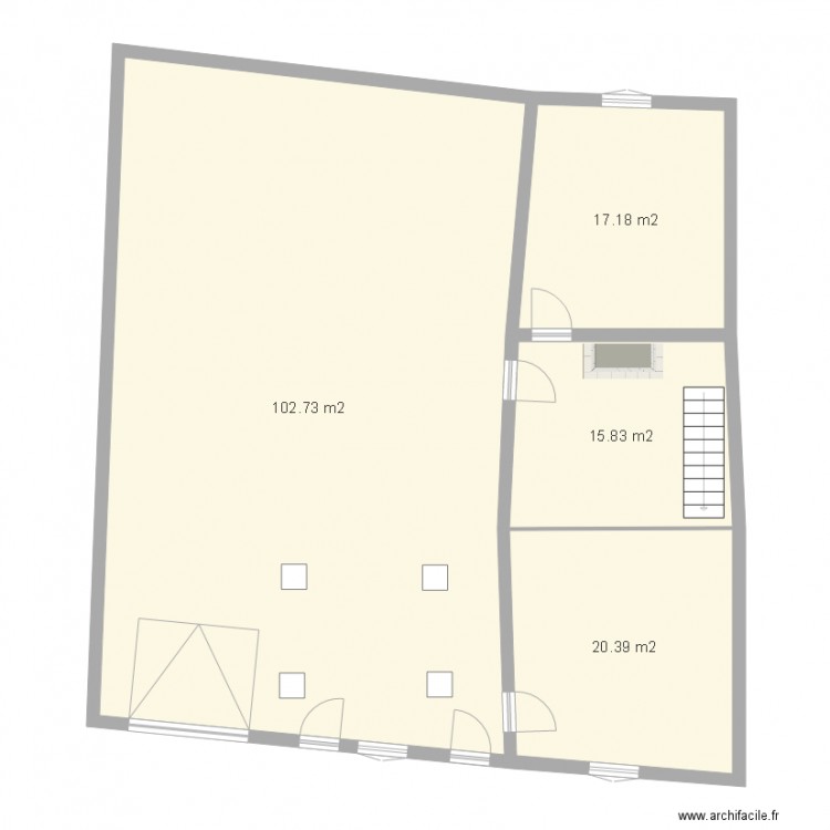 atti cote. Plan de 0 pièce et 0 m2