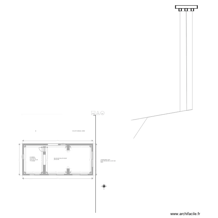 BERGERIE RDC PC 3'. Plan de 