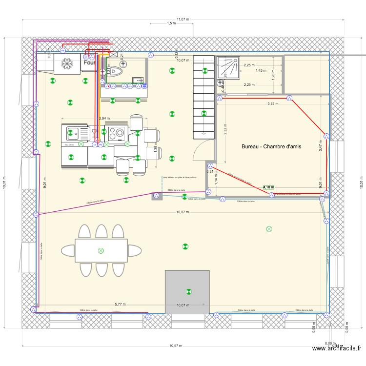 Appart Gavelière new. Plan de 9 pièces et 231 m2