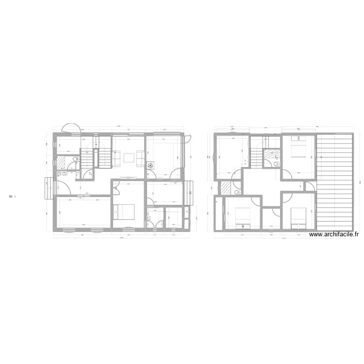 Rez Chass&eacute;e. Plan de 19  et 160 m²