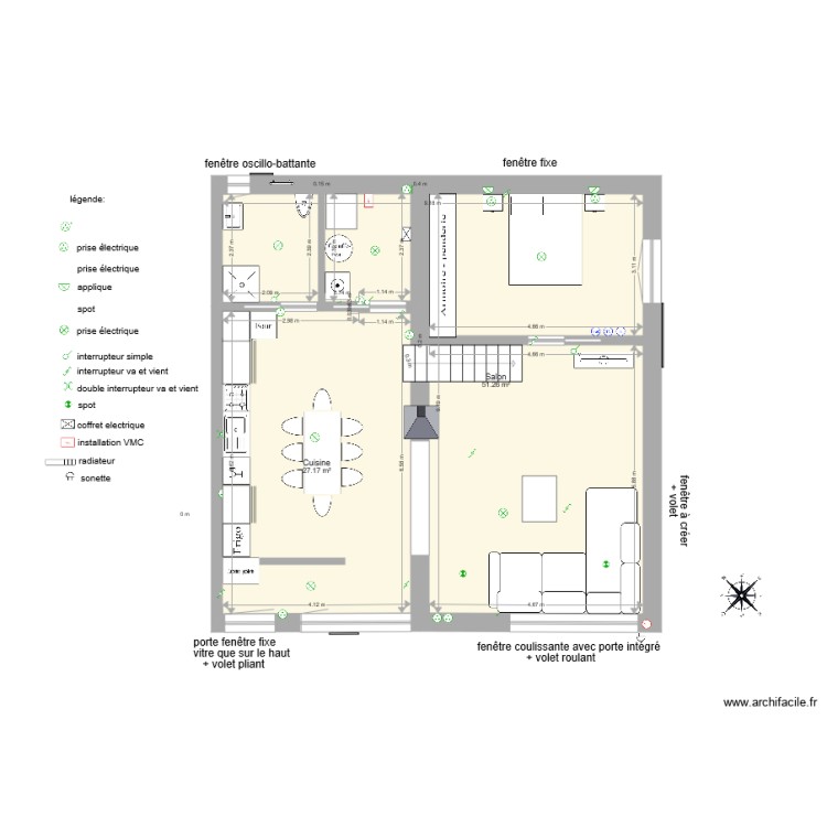 projet Chessenaz rez modif 2. Plan de 0 pièce et 0 m2