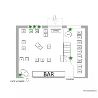 plan de salle RDC LES OLIVIERS