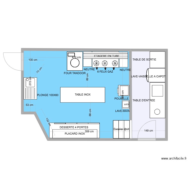 restaurant le taj. Plan de 0 pièce et 0 m2