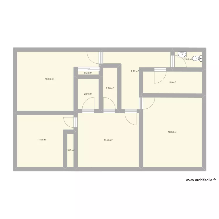 sous-sol_original. Plan de 