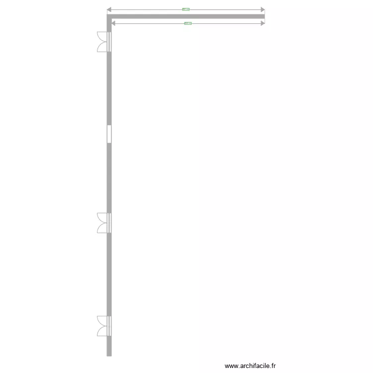 SALLE DES FETES LA VACQUERIE. Plan de 