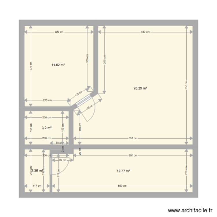planche. Plan de 0 pièce et 0 m2
