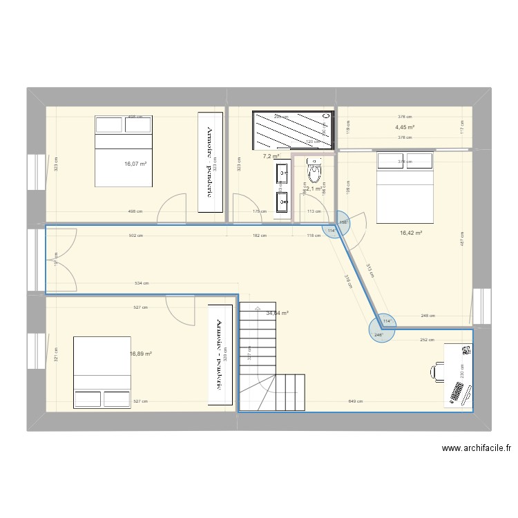 ecurie valgros 2. Plan de 7 pièces et 98 m2