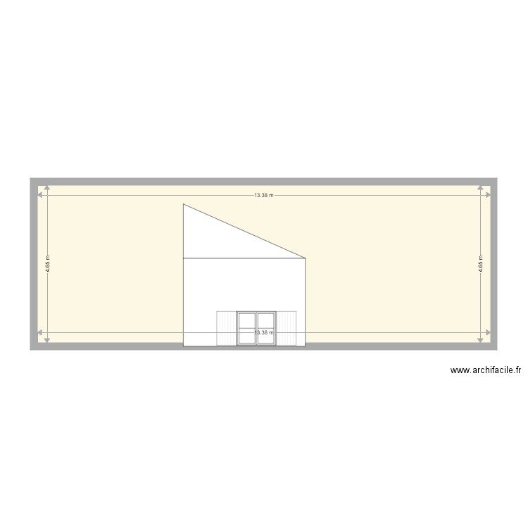 Extension Vue de coté nord. Plan de 0 pièce et 0 m2