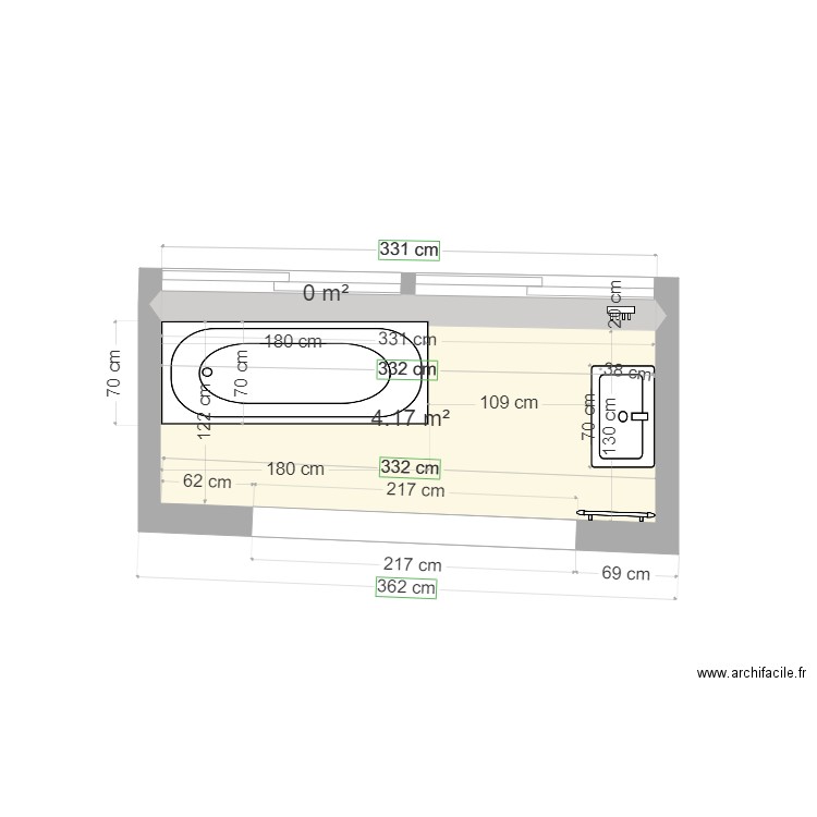 SdB Julie et Jean Luc DELOUCHE V2. Plan de 0 pièce et 0 m2