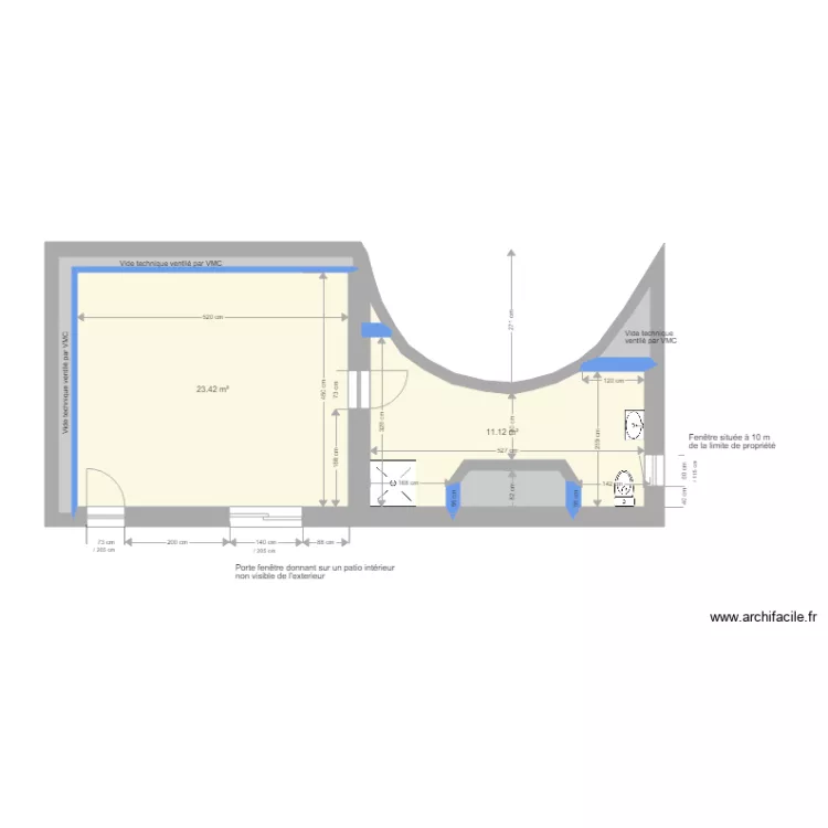 Espace &agrave; am&eacute;nager modifi&eacute; 2. Plan de 