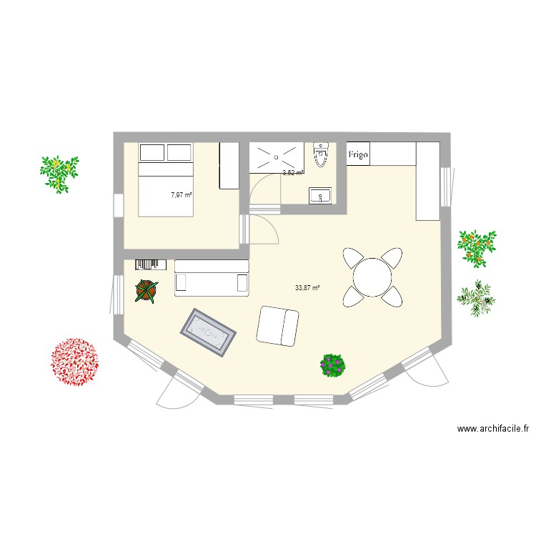 premier plan. Plan de 0 pièce et 0 m2