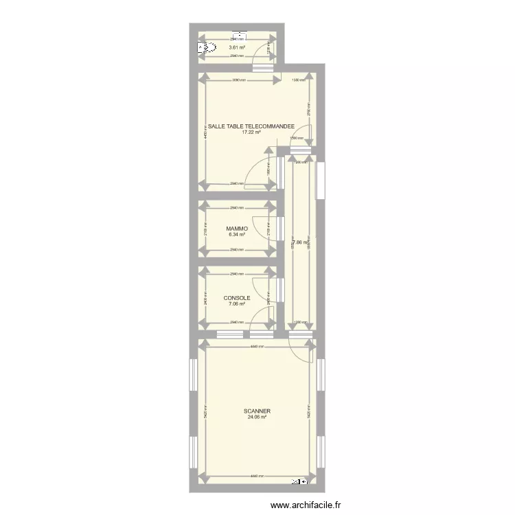 GALIEN SCANNER IMPLANTATION 80 DETECTEURS. Plan de 