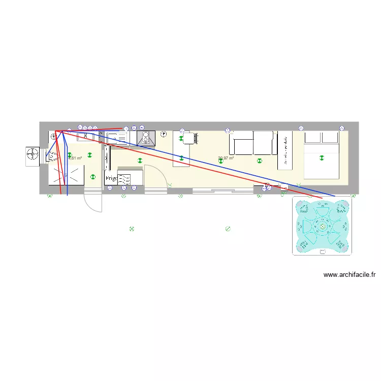 container. Plan de container. Plan de