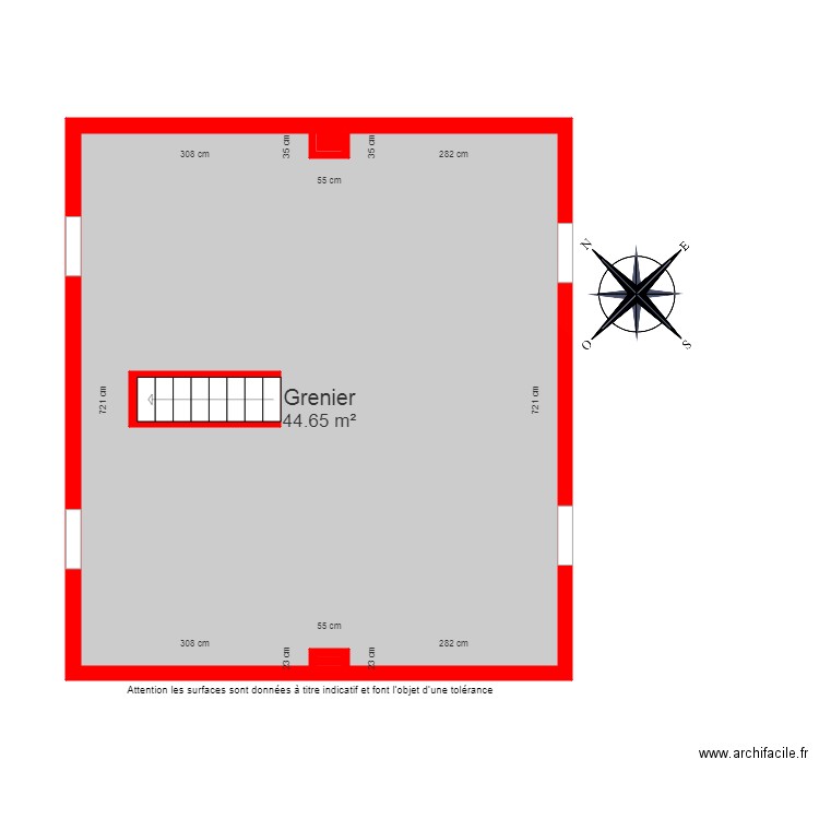 BI 6024 2ème Etage côté. Plan de 0 pièce et 0 m2