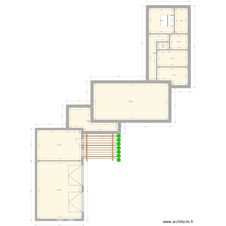 maison papa maman ty. Plan de 0 pièce et 0 m2