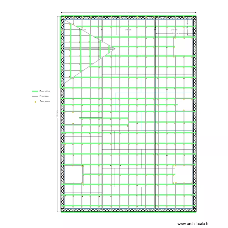 MAISON PLACO PLAFOND ETAGE. Plan de MAISON PLACO PLAFOND ETAGE. Plan de