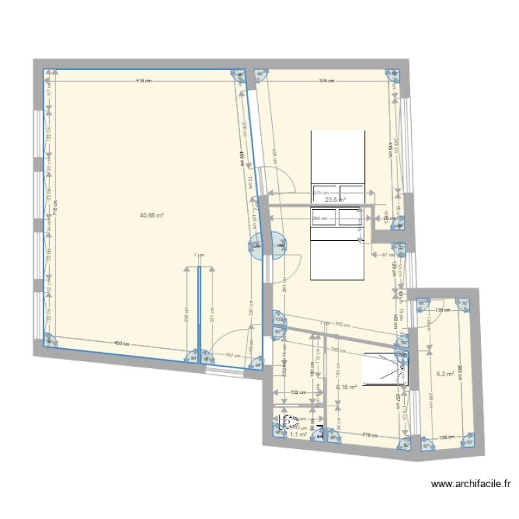 20180409 Nouvel agencement. Plan de 0 pièce et 0 m2