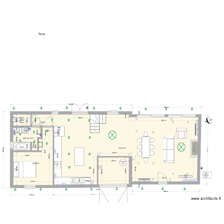 plan annexe bas new. Plan de 4 pièces et 91 m2