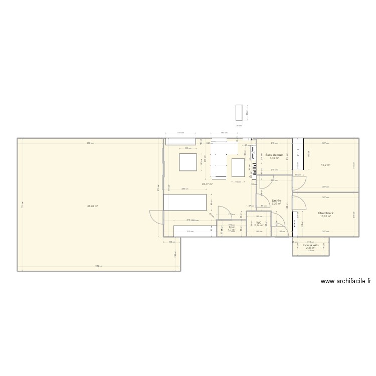 Appartement Cestas V2. Plan de 0 pièce et 0 m2