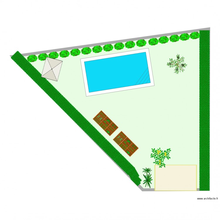 aménagement jardin. Plan de 0 pièce et 0 m2