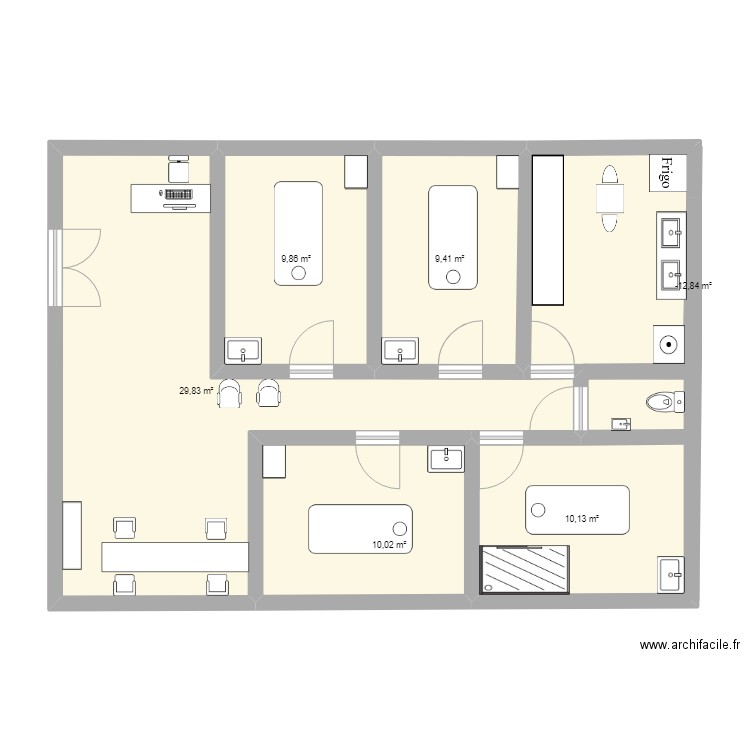 plan de stage. Plan de 0 pièce et 0 m2